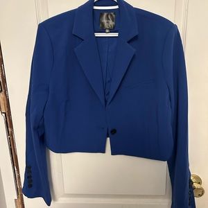 Blue blazer and matching skirt